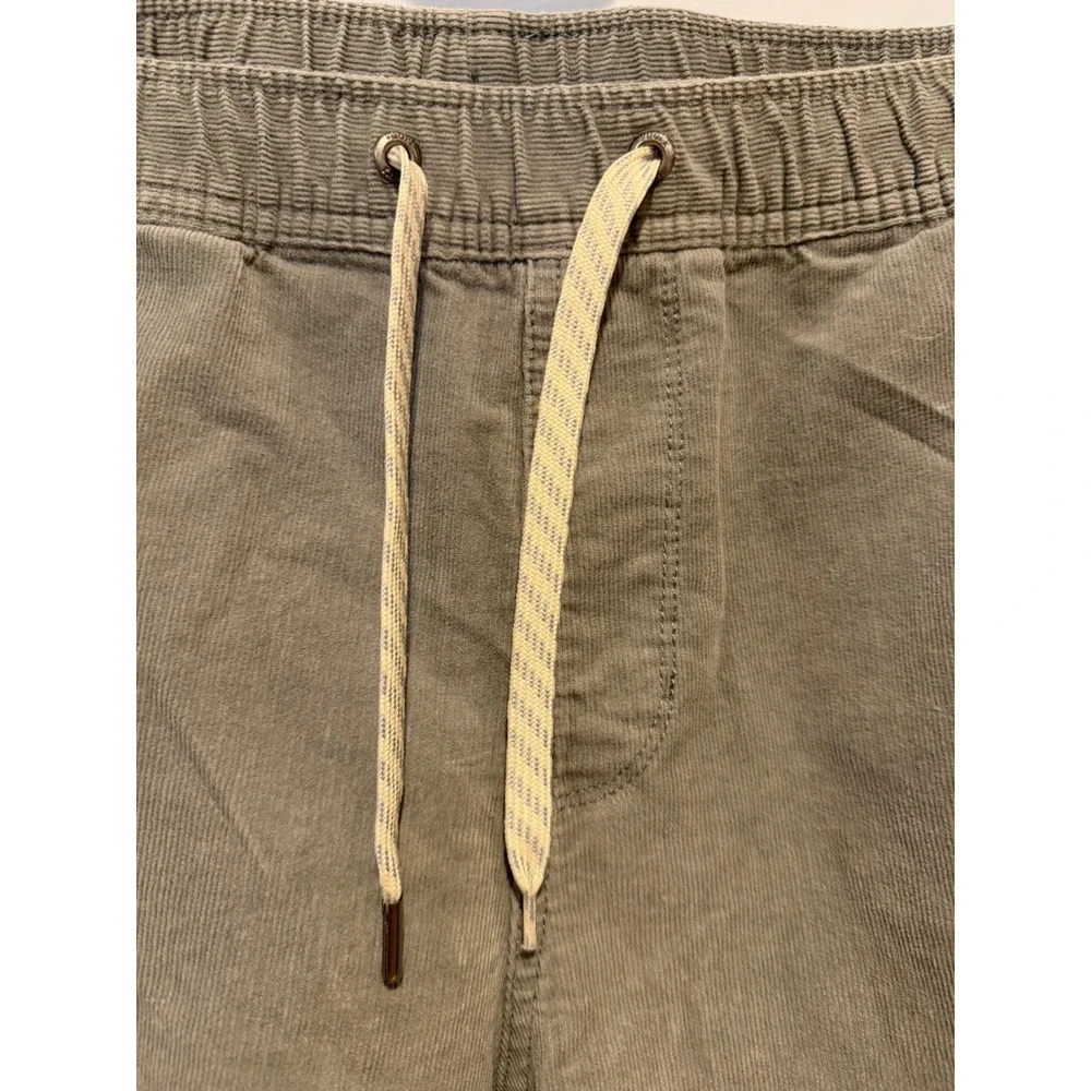 Vuori Mens Corduroy Shorts Charcoal Grey Elastic Waist V385 XXL